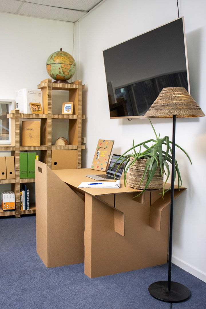Cardboard pop-up table