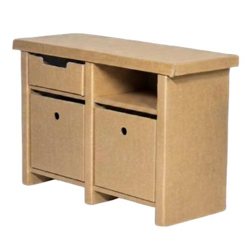 Cardboard low open cabinet