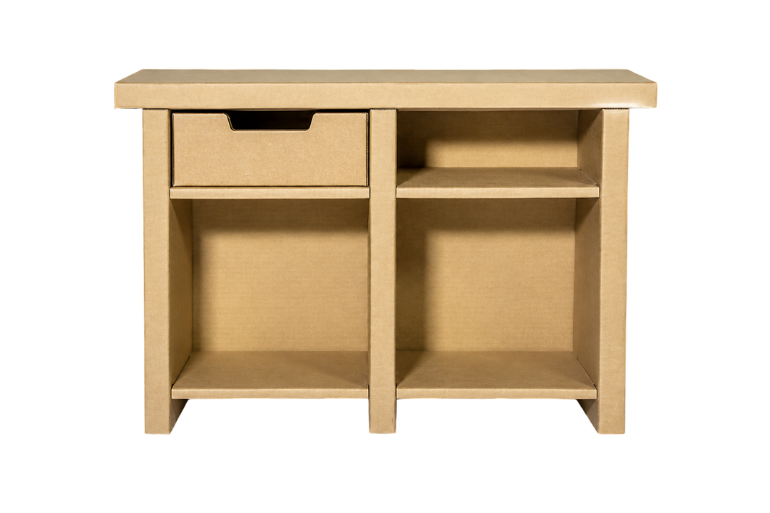 Cardboard low open cabinet
