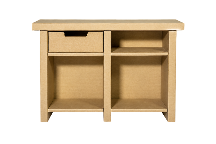 Cardboard low open cabinet