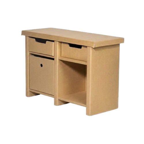 Cardboard low open cabinet