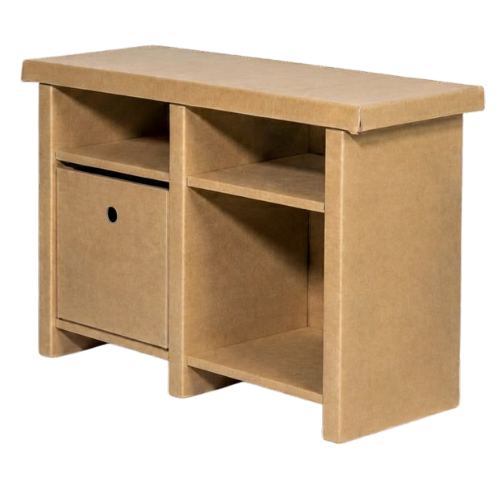 Cardboard low open cabinet