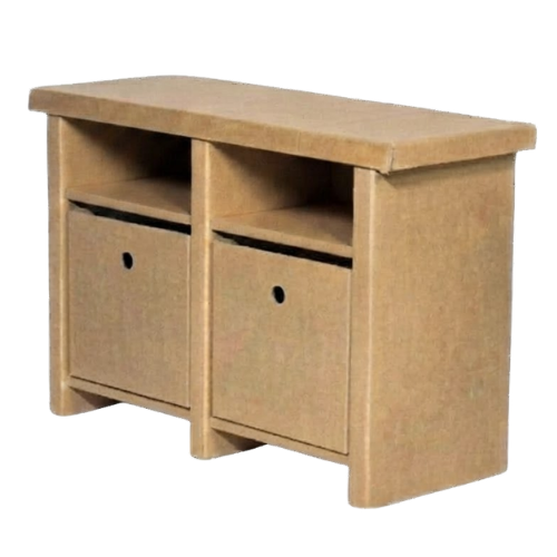 Cardboard low open cabinet
