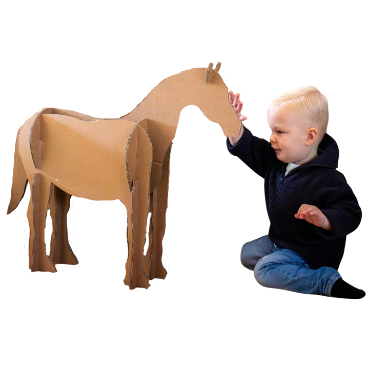 Cardboard horse