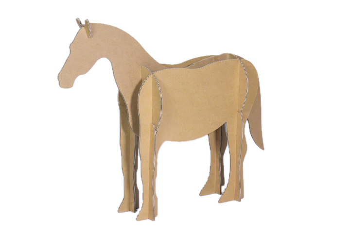 Pferd aus Pappe