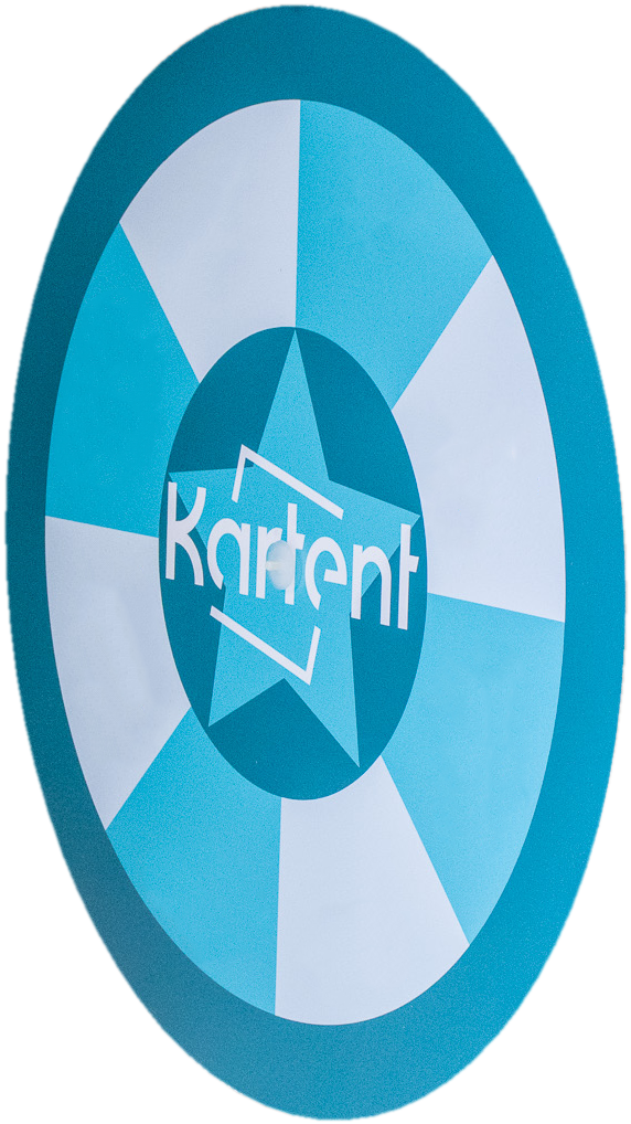 Cardboard printed wheel of fortune