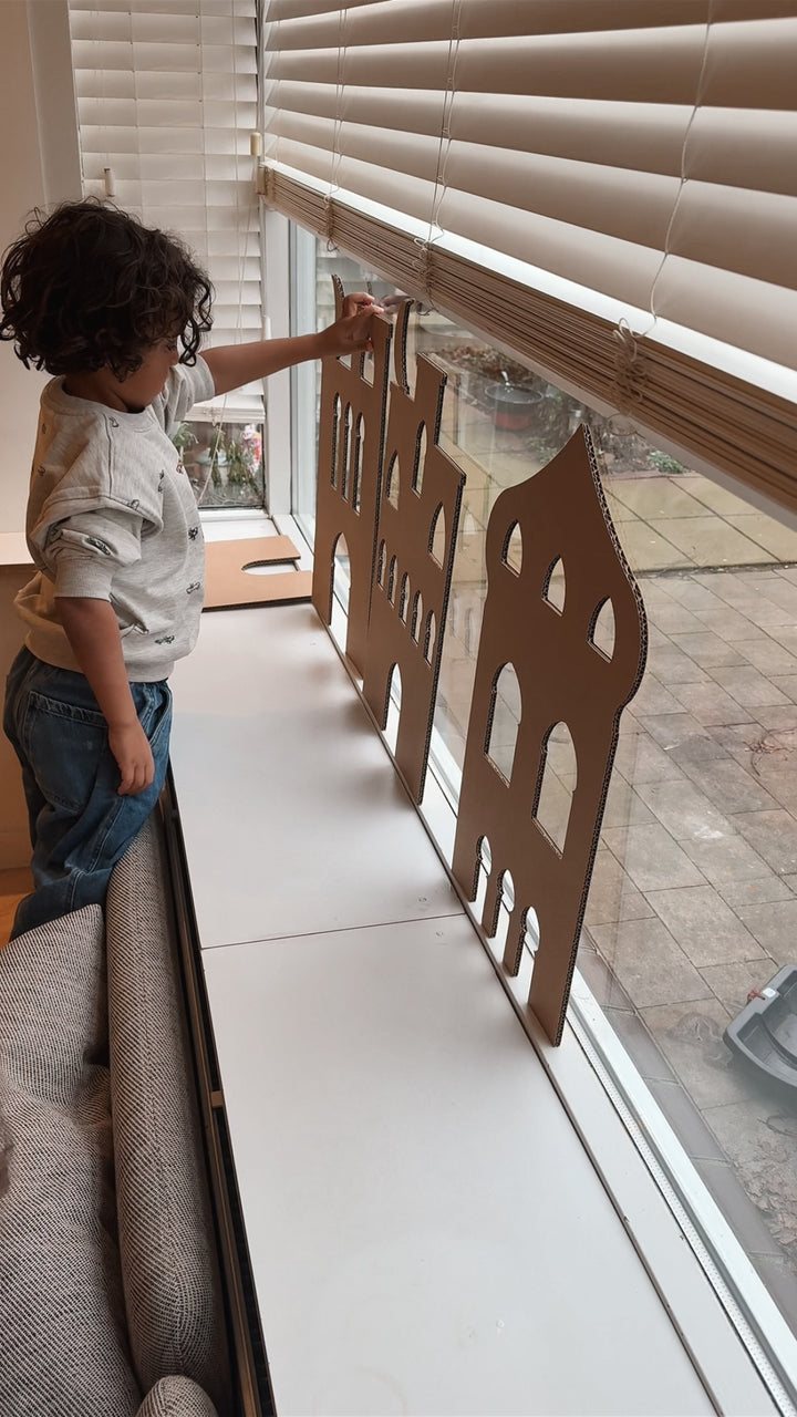 Cardboard Arabic window decoration