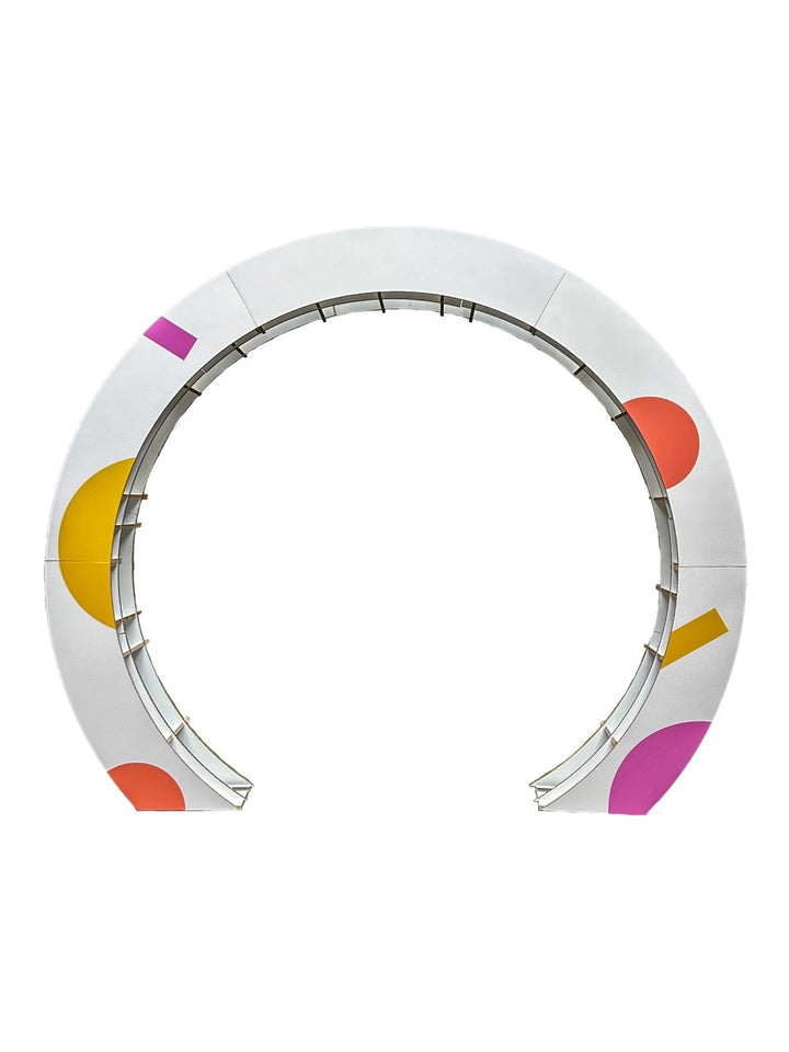 Cardboard advertising arch