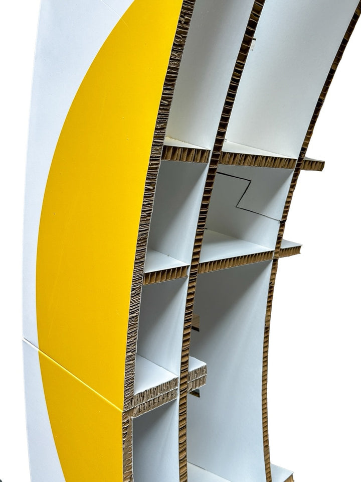 Cardboard advertising arch