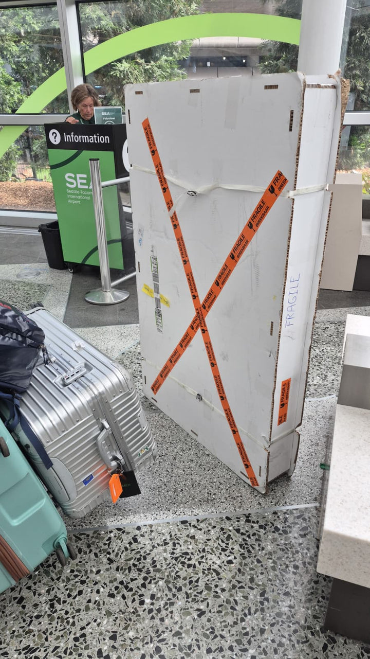 Kartonnen schilderij verzendbox op maat