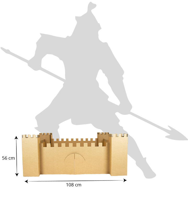 Cardboard play castle
