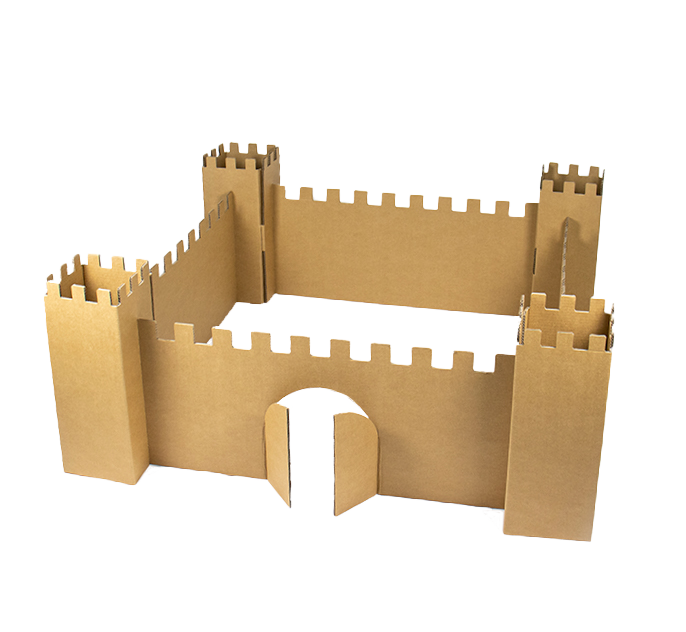 Cardboard play castle