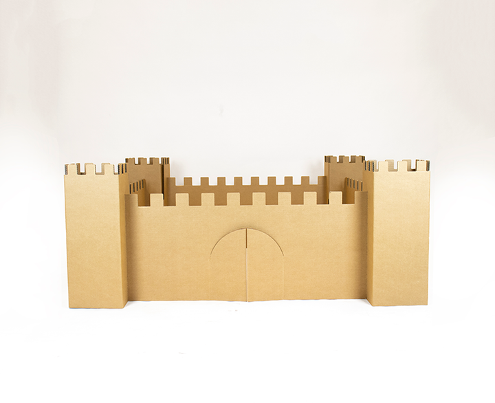 Cardboard play castle