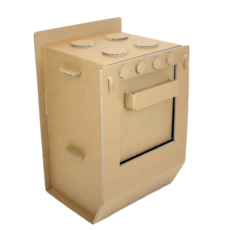 Cardboard stove