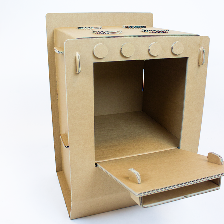 Cardboard stove