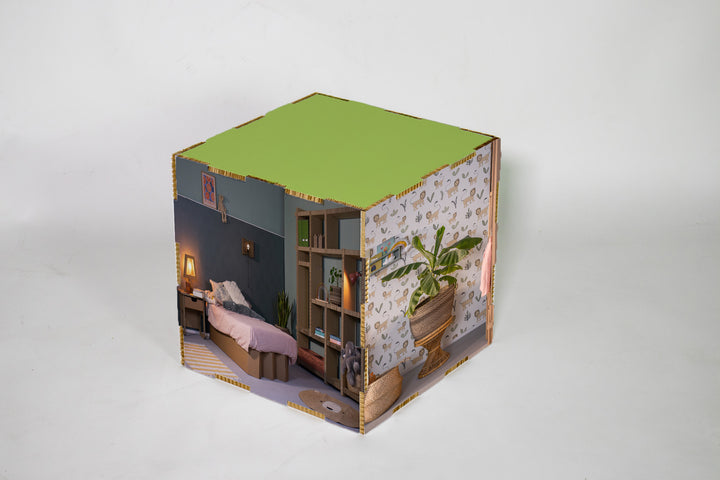 Cardboard Printed Honeycomb Stacking Cube