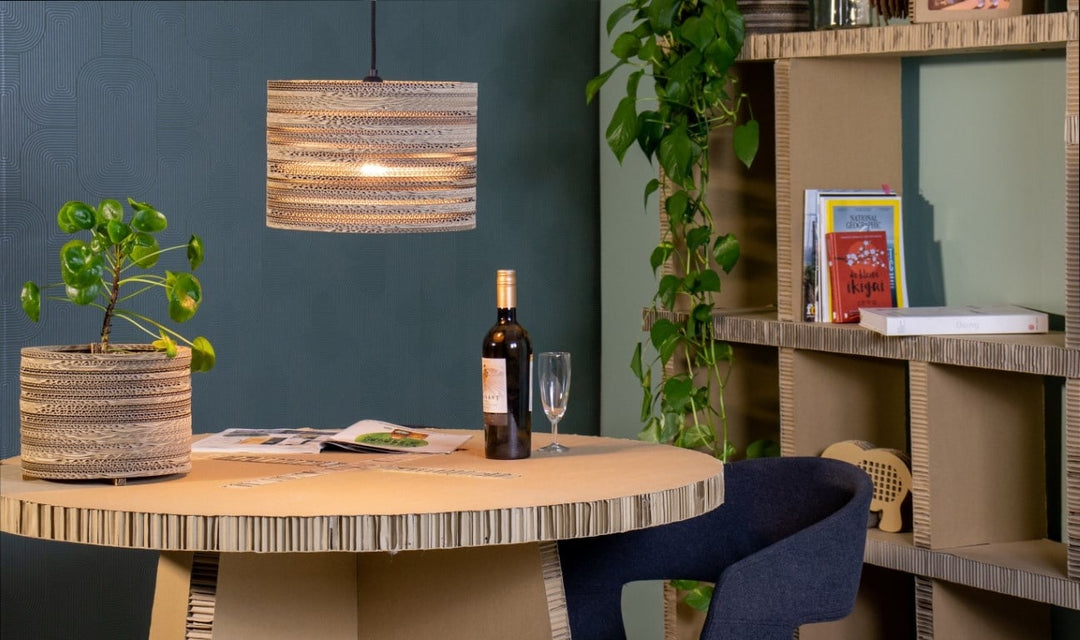Kartonnen tolmin lamp