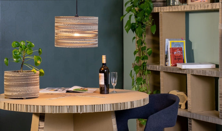 Kartonnen tolmin lamp