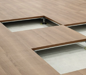 Verhoogde bedrukte vloer