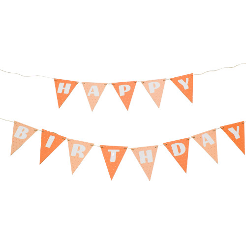 Kartonnen verjaardagsvlaggetjes