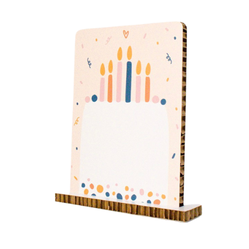 Cardboard birthday card & greeting card