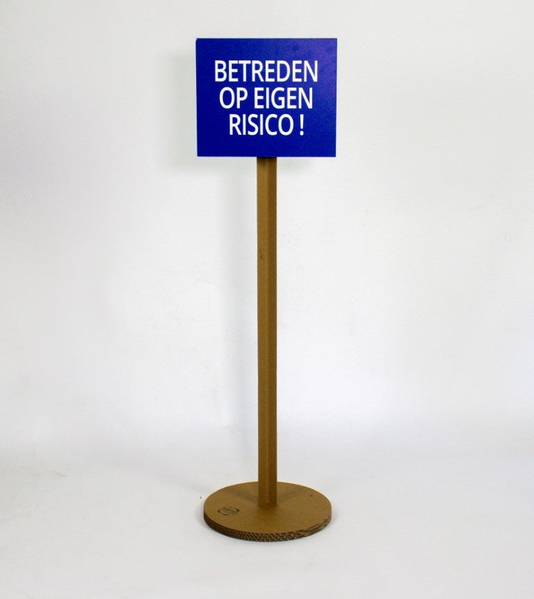 Cardboard traffic signs set