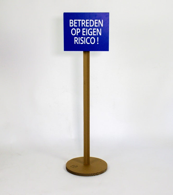 Cardboard traffic signs set