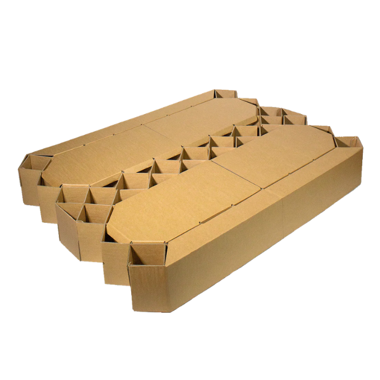 Cardboard folding bed