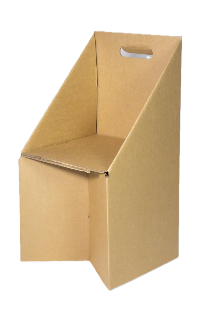 Cardboard folding chair