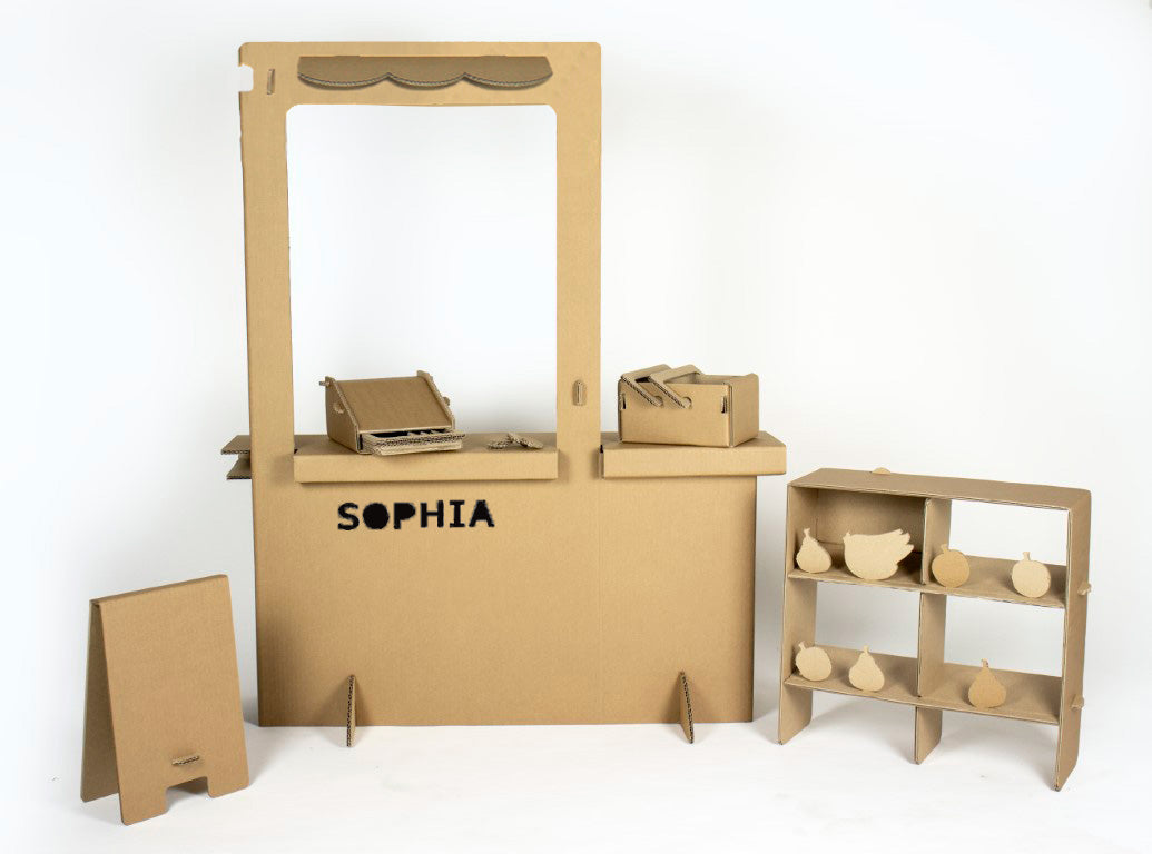 Spielzeugladen aus Pappe