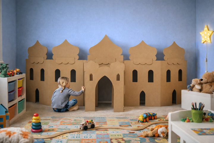 Arabisch XL-Spielwand aus Pappe