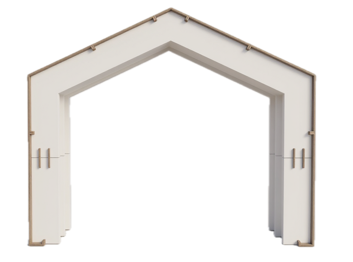 Kartonnen bedrukt XL huis